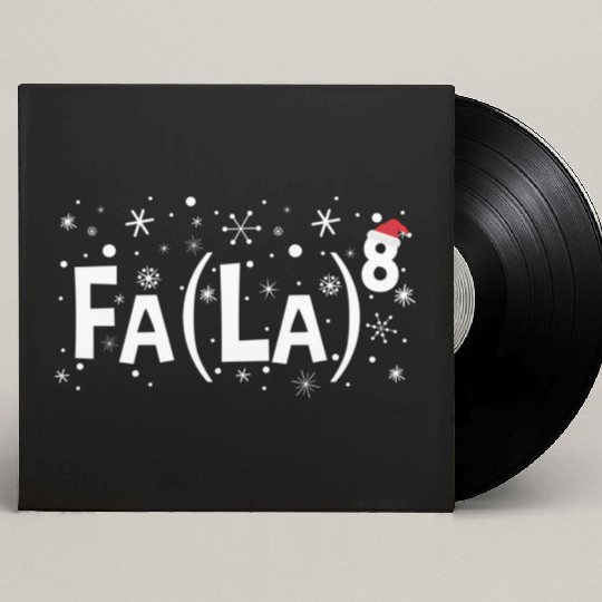 Fa La 8 Math Teacher Fa La La Custom Vinyl Record Sleeves