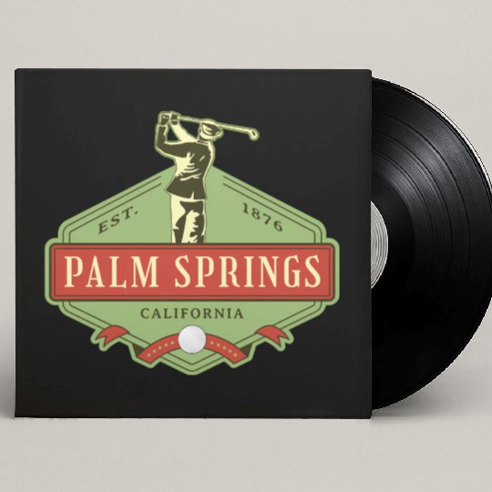 Palm Springs California Golf Custom Vinyl Record Sleeves
