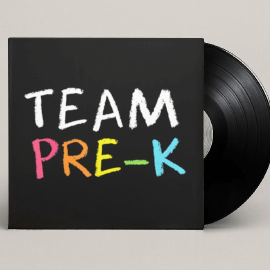 Team Pre K Teacher Back To School Top Custom Vinyl Record Sleeves