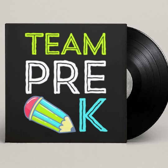 Team Pre-K Teacher First Day Preschool Back to Sch Custom Vinyl Record Sleeves