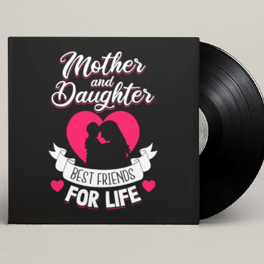 Mother and Daughter Best Friends for Life Mothers Custom Vinyl Record Sleeves