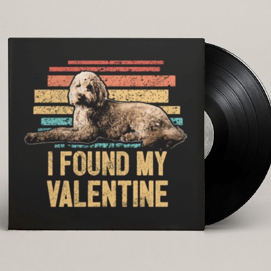 Retro Goldendoodle Dog Mom Doodle Dad Vintage Dog Custom Vinyl Record Sleeves