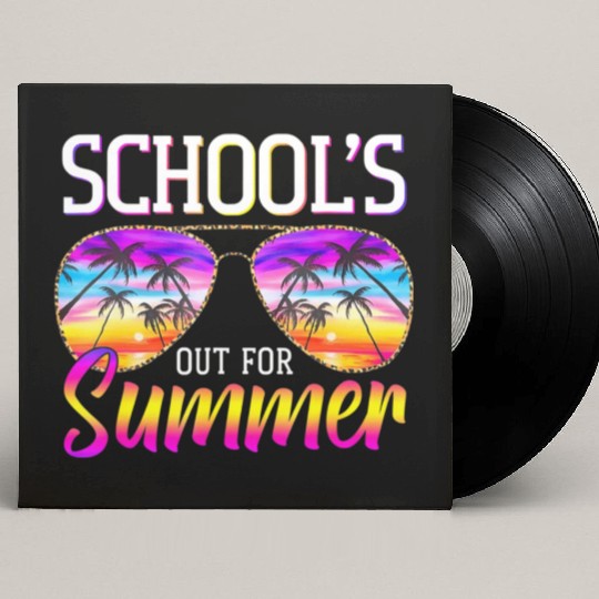 Last Day Of School Schools Out For Summer Teacher Custom Vinyl Record Sleeves