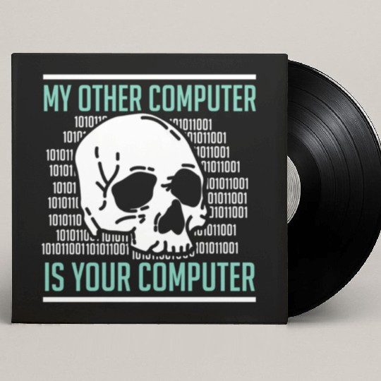 Cyber Hacker Computer Security Expert Custom Vinyl Record Sleeves