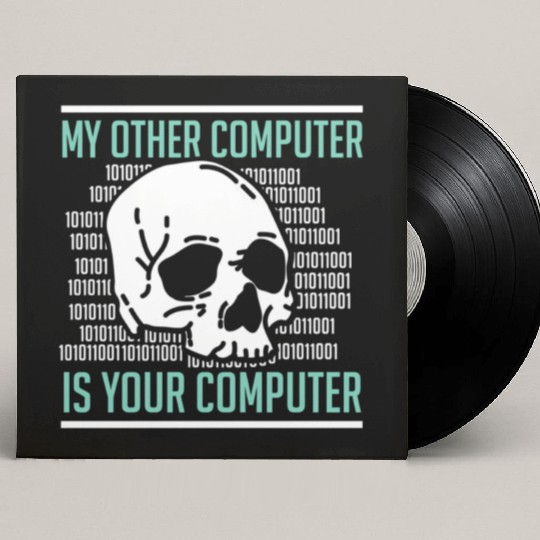Cyber Hacker Computer Security Expert Custom Vinyl Record Sleeves