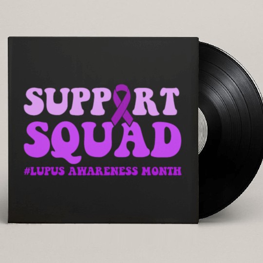 In May We Wear Purple Lupus Awareness Month Custom Vinyl Record Sleeves