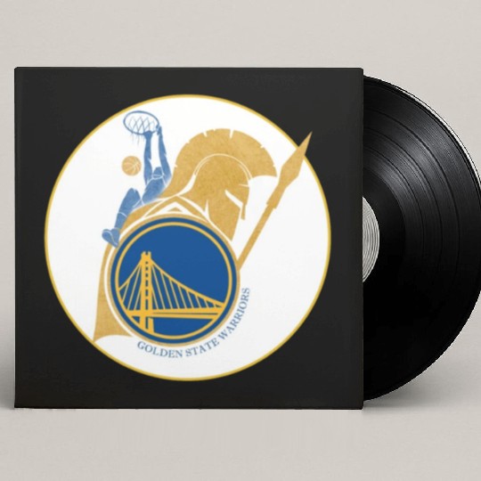 New Era Golden State Warriors Team Logo T-Shir Custom Vinyl Record Sleeves