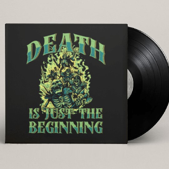 Necromancy Death Is Just The Beginning Necromancer Custom Vinyl Record Sleeves