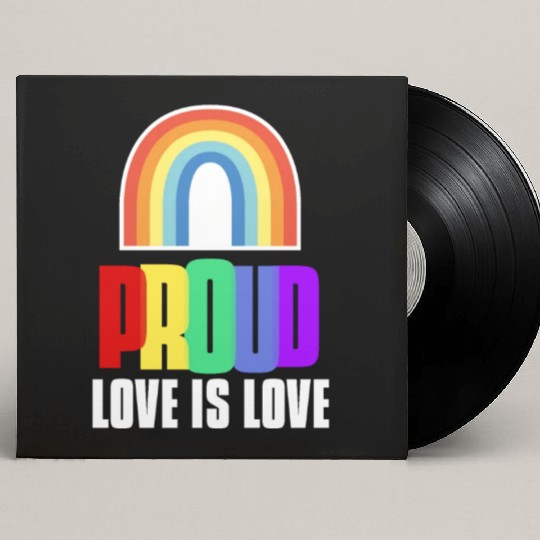 Proud LGBT Custom Vinyl Record Sleeves Love is Love Custom Vinyl Record Sleeves LGBT Pride