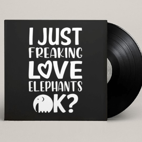 Love Elephants Custom Vinyl Record Sleeves