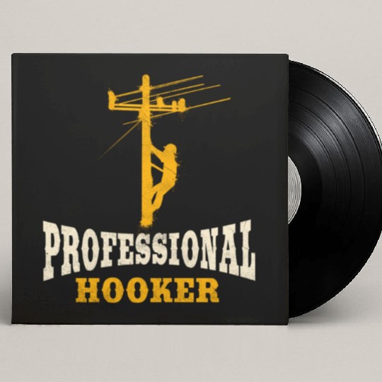 Lineman Line Worker Professional Hooker Custom Vinyl Record Sleeves