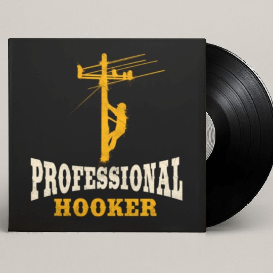 Lineman Line Worker Professional Hooker Custom Vinyl Record Sleeves