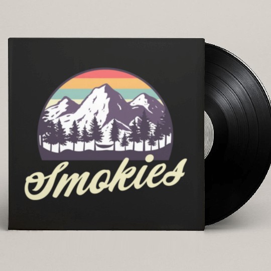 Retro Lake Tahoe Mountains Distressed Custom Vinyl Record Sleeves