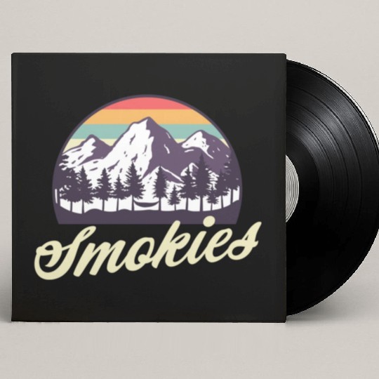 Retro Lake Tahoe Mountains Distressed Custom Vinyl Record Sleeves