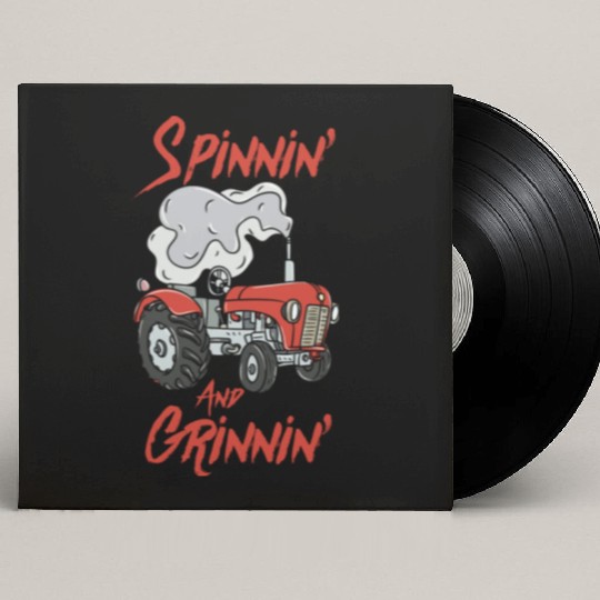 Tractor Pulling Farmer Custom Vinyl Record Sleeves