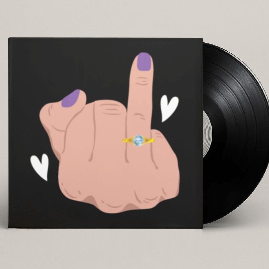 Bride And Groom Wedding Day Marriage Just Married Custom Vinyl Record Sleeves