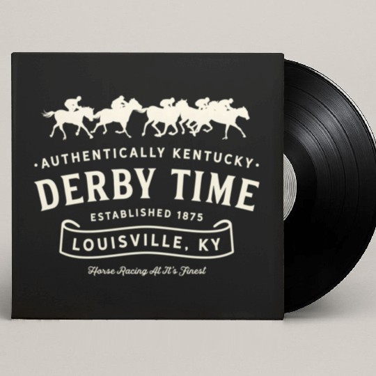 Derby Time Louisville Kentucky Horse Racing Custom Vinyl Record Sleeves