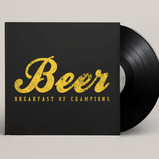 Beer Breakfast Of Champions Inred Custom Vinyl Record Sleeves