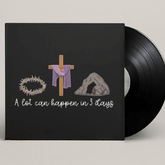 A Lot Can Happen In 3 Days For A Christian Easter Custom Vinyl Record Sleeves