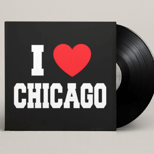 I Love Chicago Custom Vinyl Record Sleeves