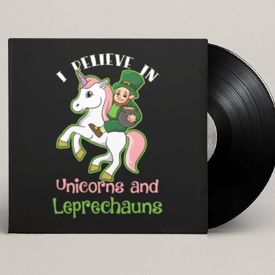 St Patrick'S Day I Believe In Uorns Leprechauns Custom Vinyl Record Sleeves