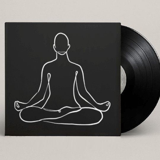 Yoga Teacher Namaste One Line Meditation Buddhism Custom Vinyl Record Sleeves