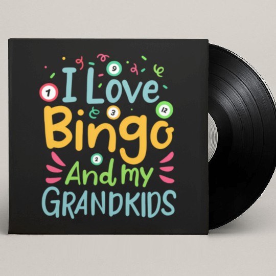 Bingo Grandma Or Grandpa Bingo And My Grand Custom Vinyl Record Sleeves