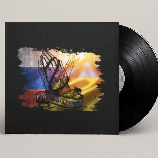 Pray For Ukraine Solidarity Support Ukraine Custom Vinyl Record Sleeves