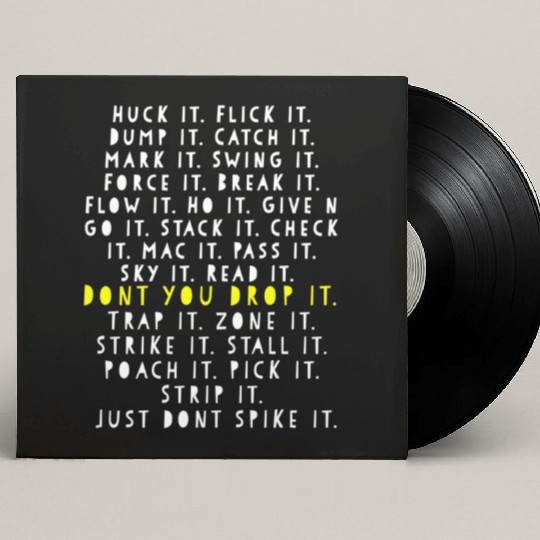 Ultimate Frisbee Game Language Frowler Disc Golf Custom Vinyl Record Sleeves