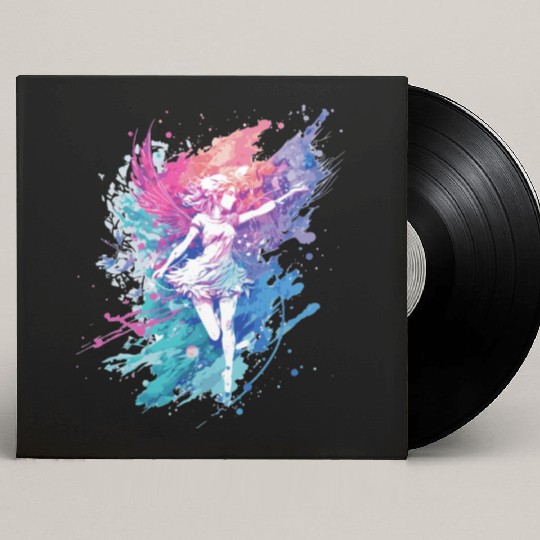 Watercolor Fantasy Fairy Grunge Pastel Goth Butter Custom Vinyl Record Sleeves