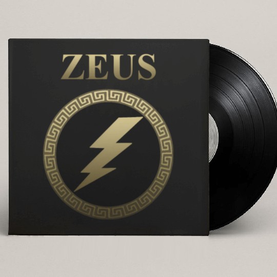 Zeus Ancient Greek God Thunderbolt Custom Vinyl Record Sleeves