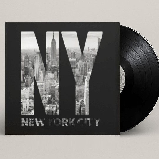 New York City yline Nyc Manhattan Custom Vinyl Record Sleeves