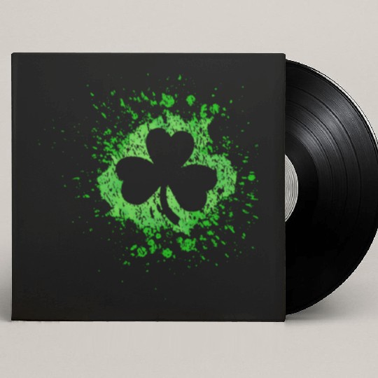 2-Sided Erin Go Bragh Shamrock Celtic Knot And Custom Vinyl Record Sleeves