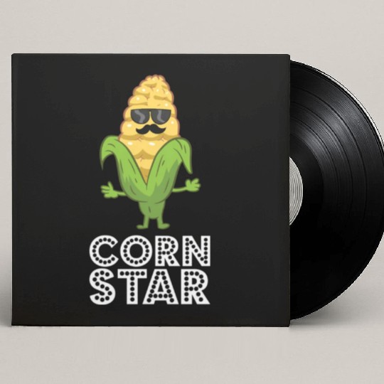 Corn Star With Sunglasses For Corn Farmer Custom Vinyl Record Sleeves