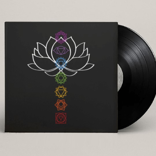 ritual Zen Lotus Chakras Aligned Yoga Custom Vinyl Record Sleeves