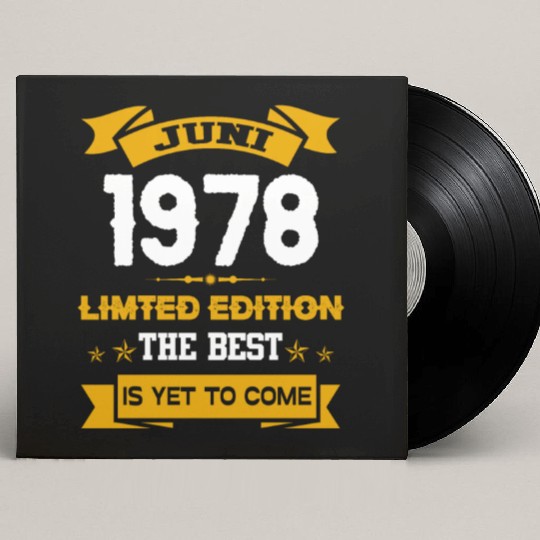 June 1978 Birthday Surprise Custom Vinyl Record Sleeves