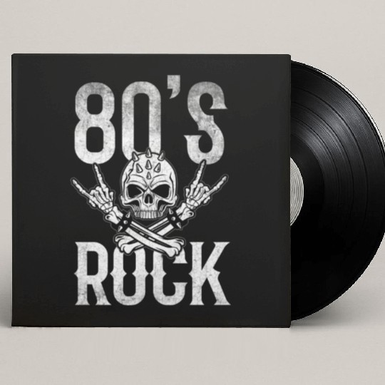 80S Rock And Roll Distressed Music Guitar Band Custom Vinyl Record Sleeves
