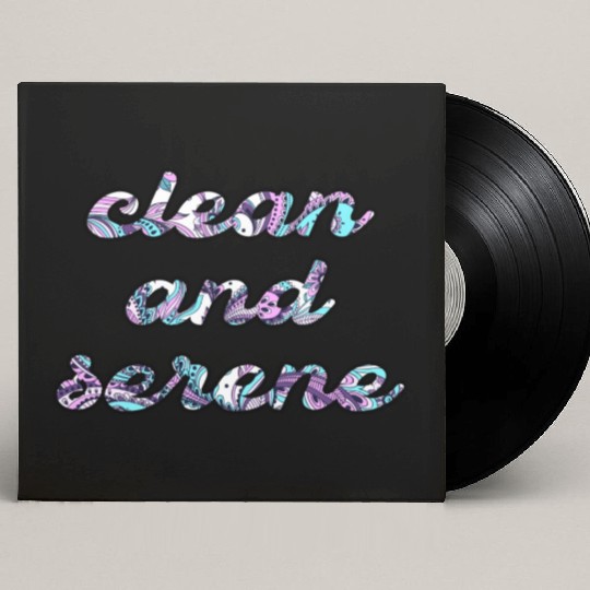 Clean and Serene paisley Custom Vinyl Record Sleeves