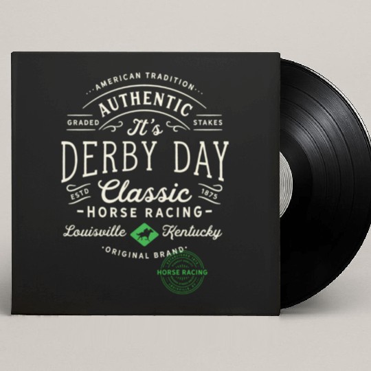 Derby Day Louisville Kentucky Horse Racing Custom Vinyl Record Sleeves