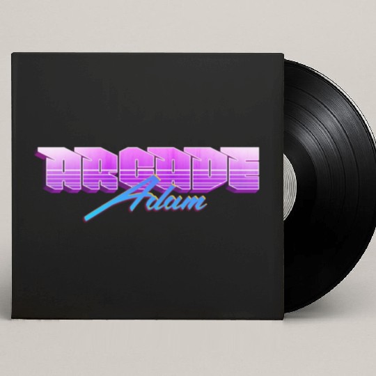 Retro 90s Arcade Adam Logo Custom Vinyl Record Sleeves