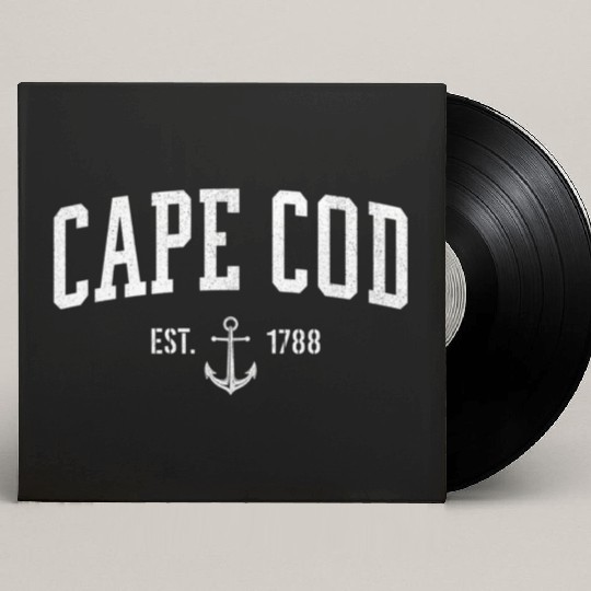 Cape Cod Massachusetts 1788 Nautical Look Custom Vinyl Record Sleeves