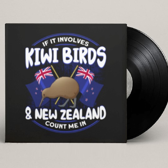Bird Lover Endangered Species Kiwi Bird Custom Vinyl Record Sleeves