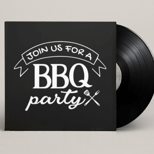 Join Us For A Bbq Party Bbq Grill Lover Custom Vinyl Record Sleeves