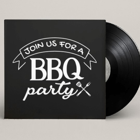 Join Us For A Bbq Party Bbq Grill Lover Custom Vinyl Record Sleeves