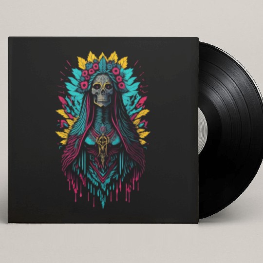 Santa Muerte de Guadalupe Custom Vinyl Record Sleeves