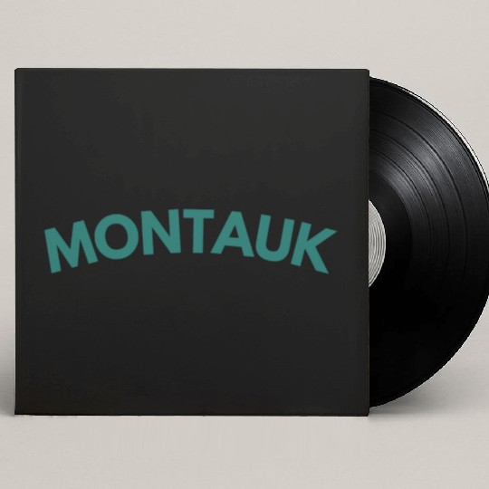 Montauk New York Vintage College Style (Green) Custom Vinyl Record Sleeves