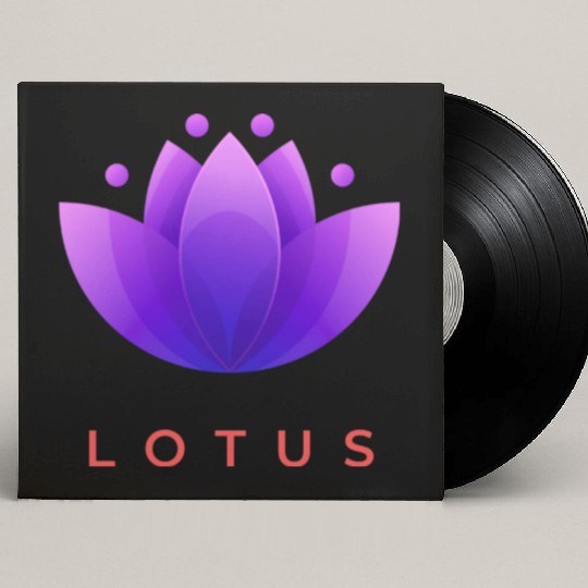 "Blooming Serenity: The Essence of Lotus Design" Custom Vinyl Record Sleeves
