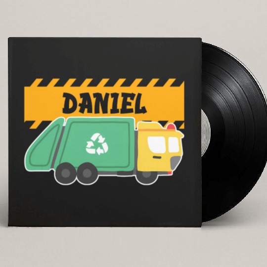Daniel Trash Truck For Collector Ecologist Garbage Custom Vinyl Record Sleeves