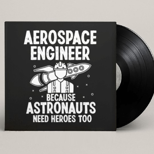 Aerospace engineer because astronauts need heroes Custom Vinyl Record Sleeves