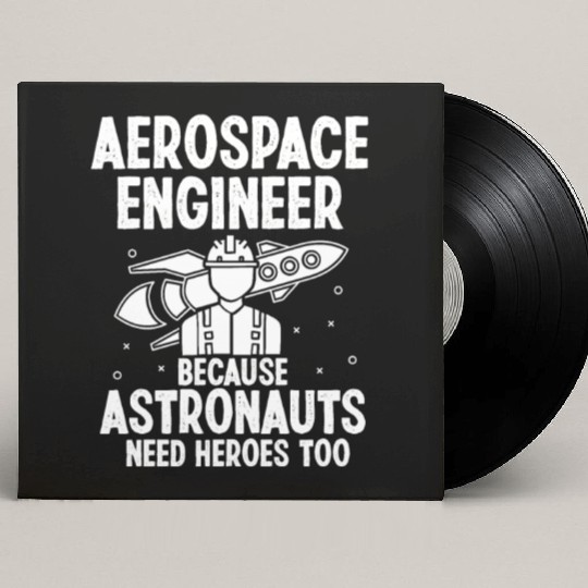 Aerospace engineer because astronauts need heroes Custom Vinyl Record Sleeves